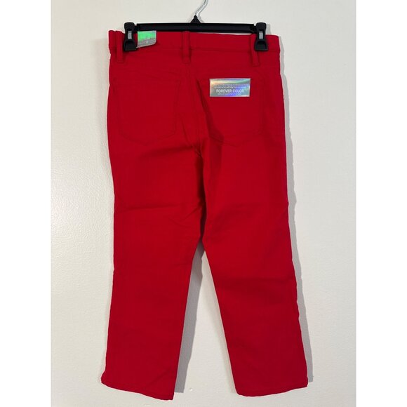 YMI Hyperskin Ruby Red Skinny Capri Pants Small Stretch Fit - Picture 3 of 6